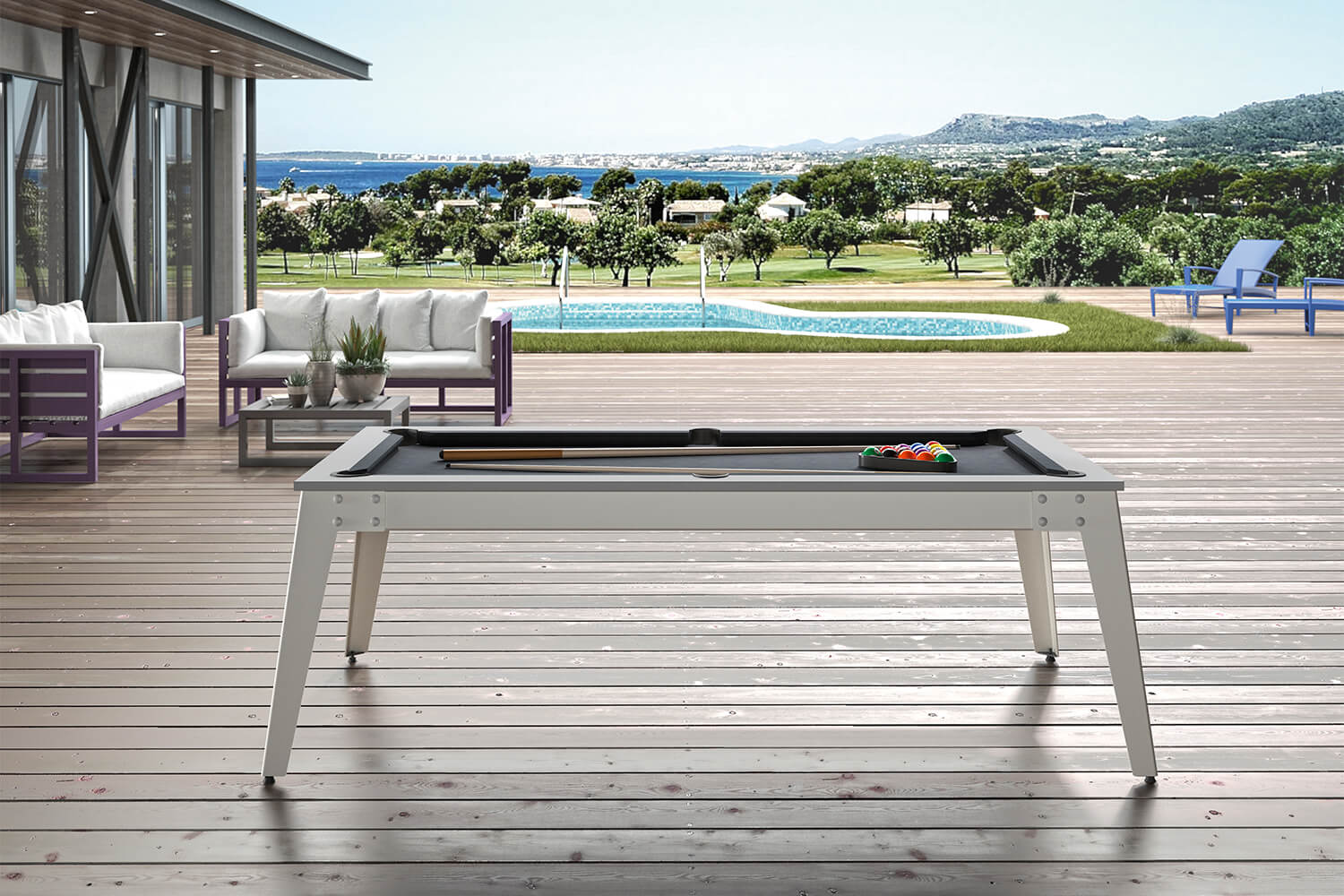 Caraibes Luxury Outdoor Pool Table